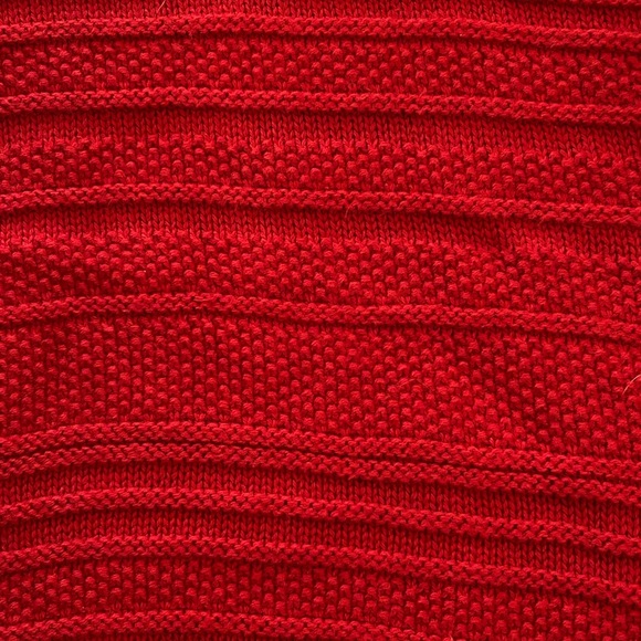 Men's Chaps Classic-Fit Textured Quarter-Zip Red Sweater - Picture 3 of 4